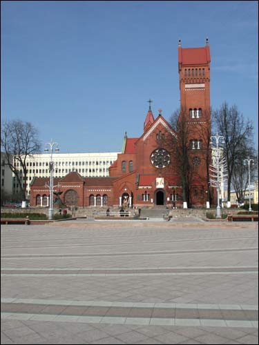 Minsk. Catholic church of St. Simon and St. Helena