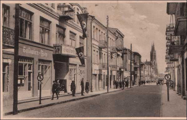  - Miasto na starych fotografiach . Ulica Lipowa. 1943 r. (źródło: www.szukamypolski.com)