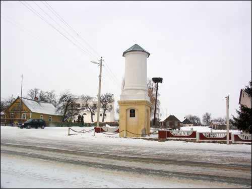 Vistyčy.  Memorial column