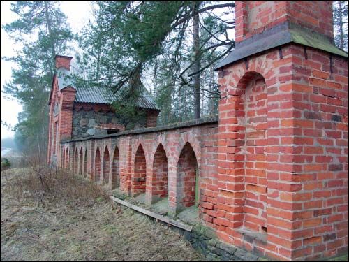 - Могілкі каталіцкія. Капліца. Фрагмент агароджы