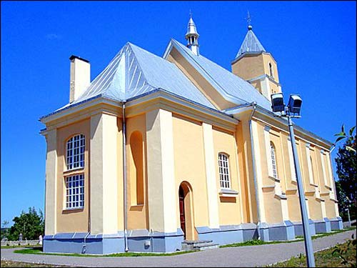 Didžioji Riešė. Catholic church of St. Stanislaus