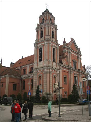  - Kościół Wszystkich Świętych i klasztor Karmelitów. Fasada główna i boczna (widok z północy)