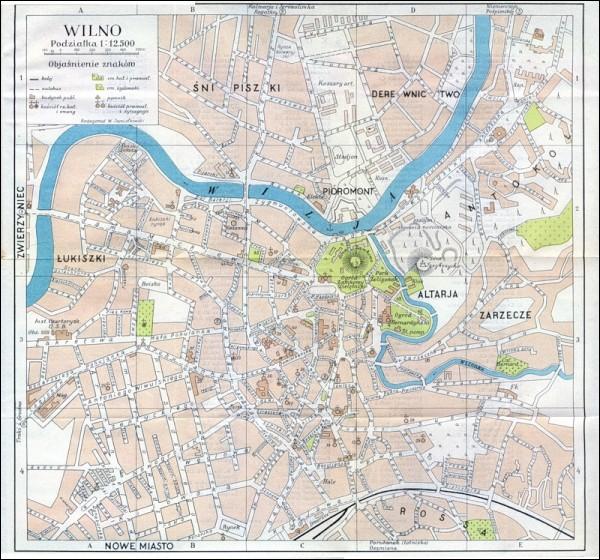  -  . Plan miasta Wilna 1935r.
