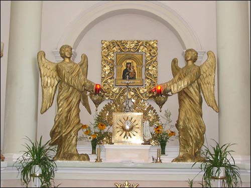  - Catholic church of St. Michael the Archangel and the Cistercians Convent. Main altar. Icon of Holy Mother of Juravičy