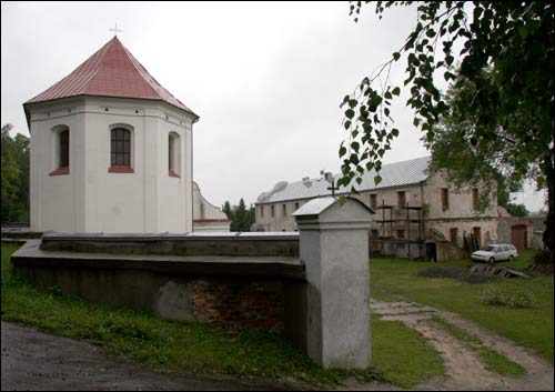 Mazyr. Catholic church of St. Michael the Archangel and the Cistercians Convent