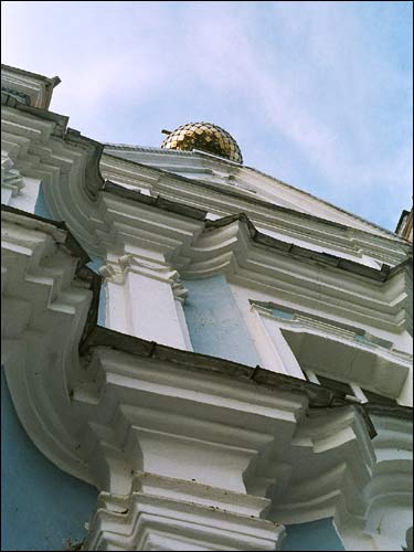 Мозырь |  Церковь и монастырь Святого Архангела Михаила. Галоўны фасад. Фрагмент