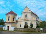 Halšany.  Catholic church of St. John the Baptist and the Monastery of Franciscan