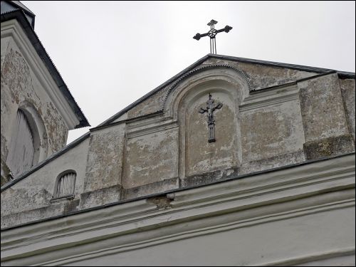  - Catholic church . Main facade, detail