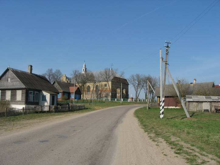 Vojstam. Catholic church of the Holy Trinity