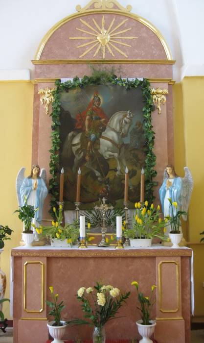 Vojstam. Catholic church of the Holy Trinity