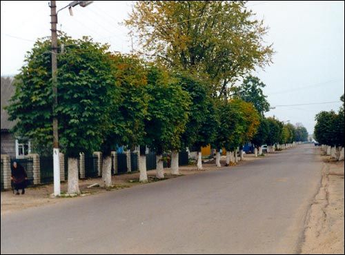  - Ulice miasteczka . Fragment starego traktu Iwie-Subotniki, obecnie ul. 1 maja.