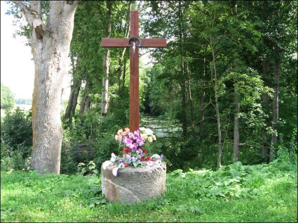  - Гаспадарчы двор Гюнтэраў. Крыж устаўлены ў жоран