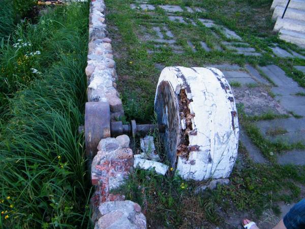  - Млын вадзяны . Млын водны<br>Фрагмент перадатачнага механізма