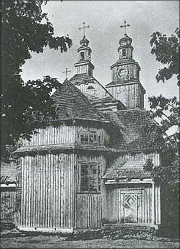  - . Kościół w Dryświatach, apsyda. Fotografia Z. Pazniaka z 1968 r