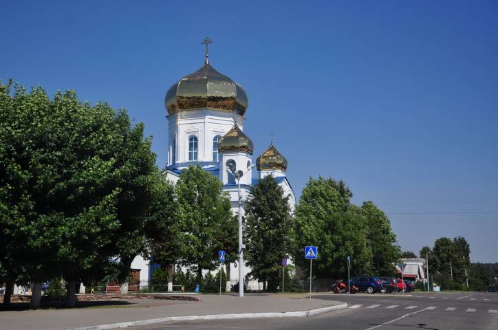 Škłoŭ. Orthodox church of the Transfiguration