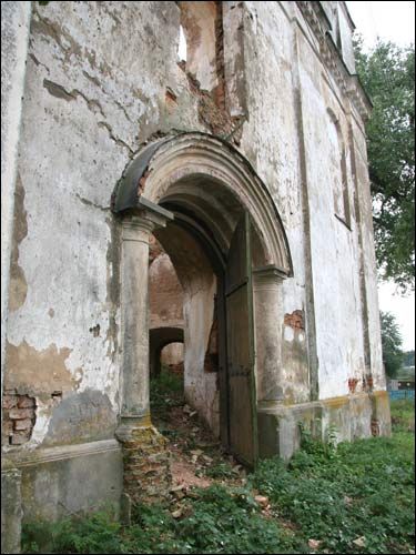  - Kościół Wniebowzięcia NMP. Elewacja frontowa, fragment, 08 2008