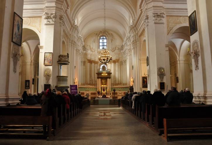 Budsłaŭ. Catholic church of the Assumption of the Blessed Virgin Mary Interior