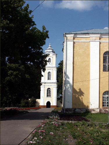 Niasviž. Catholic church and Convent of Benedictine
