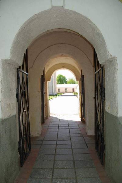 Niasviž. Catholic church and Convent of Benedictine