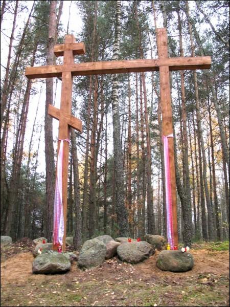  -  Memory place of the shoot of prisoners from Vilejka jail by communists. 