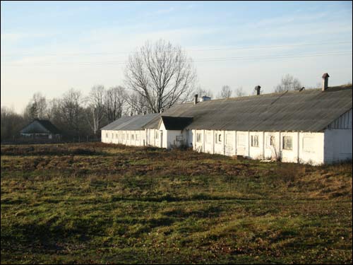  - Landscapes . Economical buildings build after the WWII on the place of Biarnovič manor-place