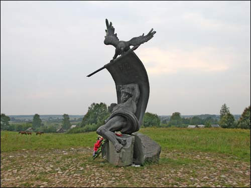 Studzionka.  Monument in memory of the soldiers of the army of Napoleon