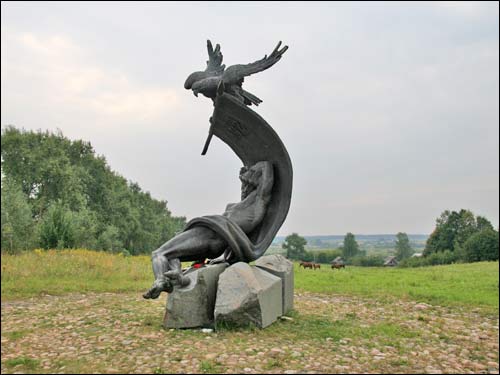 Studzionka.  Monument in memory of the soldiers of the army of Napoleon