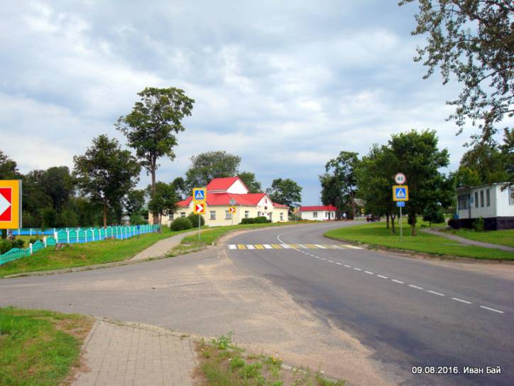 Porplišča. In the village 