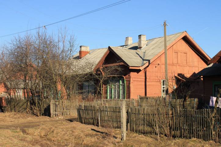 Połack. Historical buildings vul. Čyhunačnaja