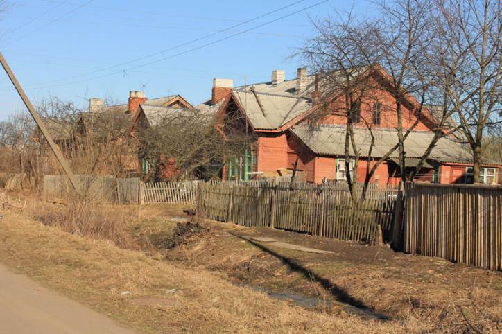 Połack. Historical buildings vul. Čyhunačnaja