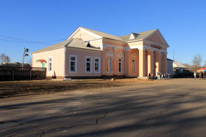 Połack. Historical buildings vul. Čyhunačnaja