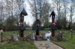 Čarnahubava village -  Memorial to villagers, victims of repression