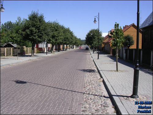 Supraśl. Town streets 