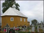 Pasynki.  Orthodox church at cemetery