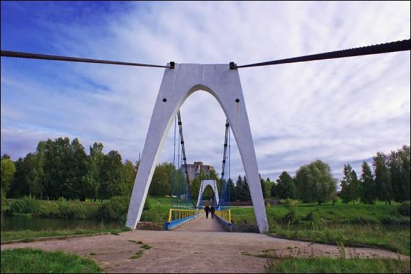  - Улицы города . Лукомльское озеро. Мост