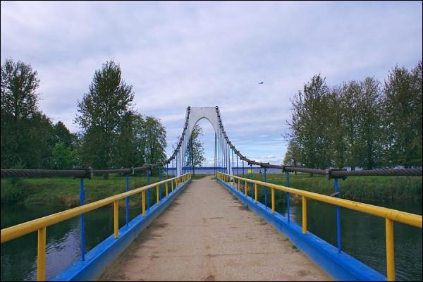  - Улицы города . Лукомльское озеро. Мост