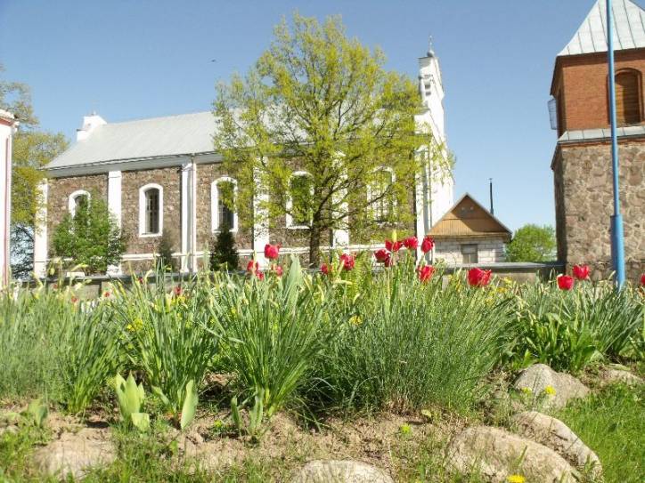 Catholic church of St. John the Baptist .   - Catholic church of St. John the Baptist.