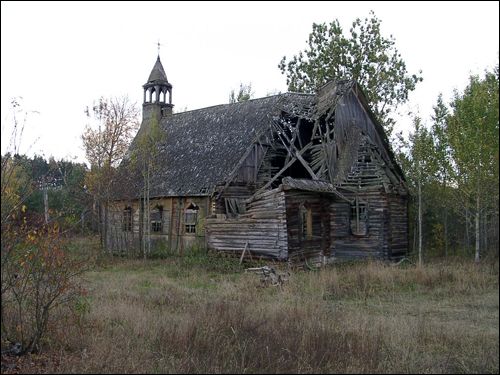 Ruina kościółka Św. Antoniego, 10 2005 Bobrujszczyzna. Kościół Św. Antoniego