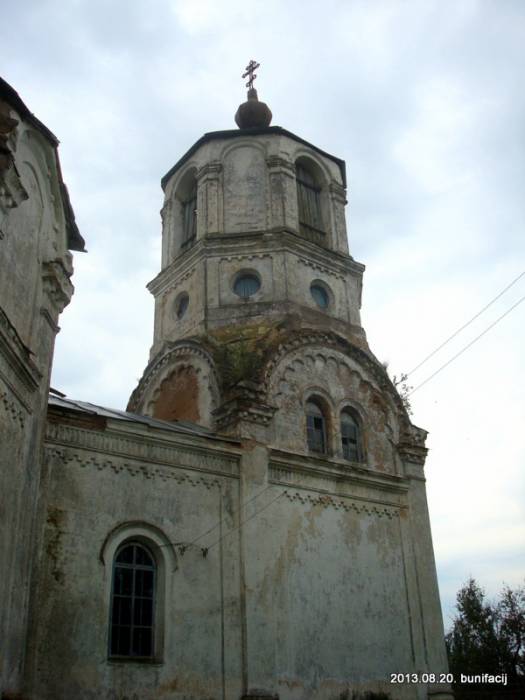 Detail Parečča (Carkoŭnaje). Orthodox church of the Assumption