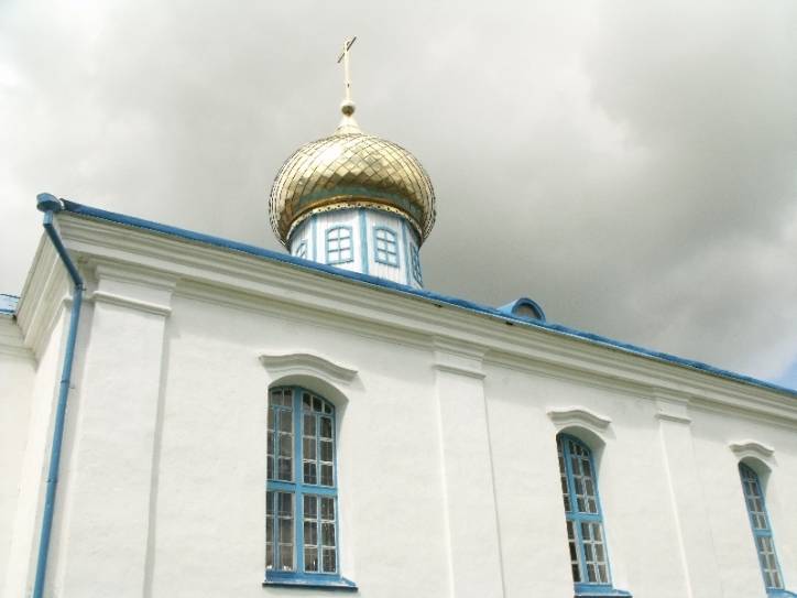  - Царква Нараджэння Божай Маці. Царква Нараджэння Маці Божай. Фрагмент бакавога фасада.