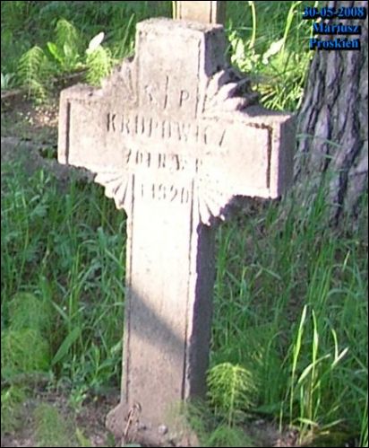  - Cmentarz żołnierzy polskich poległych podczas wojny 1920 r.. Nieczytelny, żołnierz WP 1920