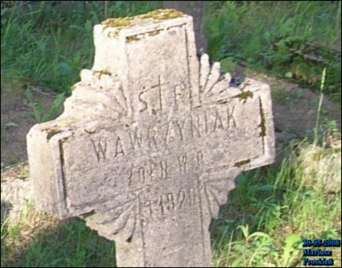  - Cmentarz żołnierzy polskich poległych podczas wojny 1920 r.. Wawrzyniak żołnierz WP 1920