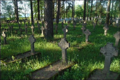  - Cmentarz żołnierzy polskich poległych podczas wojny 1920 r.. Fragment cmentarza