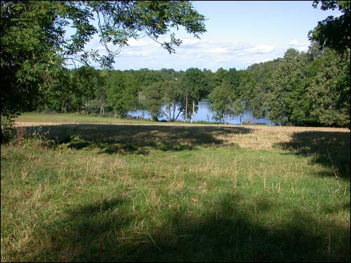  - Manor park . View at the Biała Hańcza lake