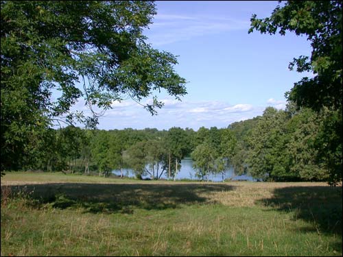  - Manor park . View at the Biała Hańcza lake