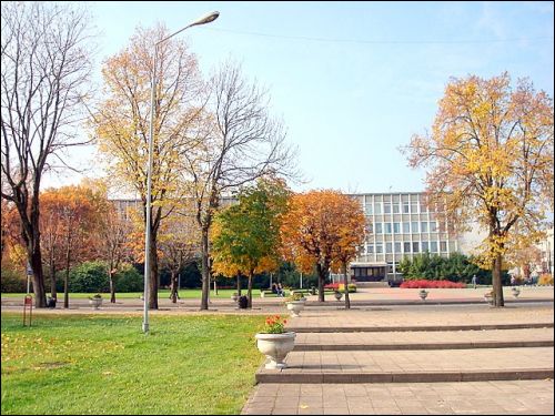  - Ulice miasta . Budynek administracji rejonu Soleczniki