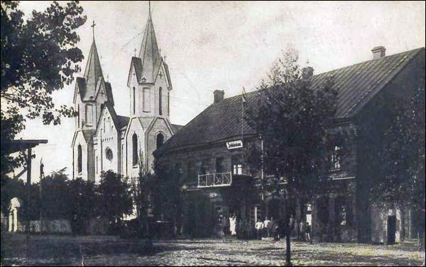 Švenčionys. Town at the old photos 
