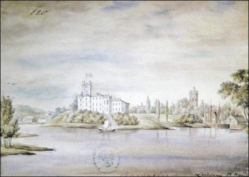  - Zespół pałacowo-parkowy Tyszkiewiczów. Dwór Tyszkiewiczów.na rys. Napoleona Ordy (1875-77)