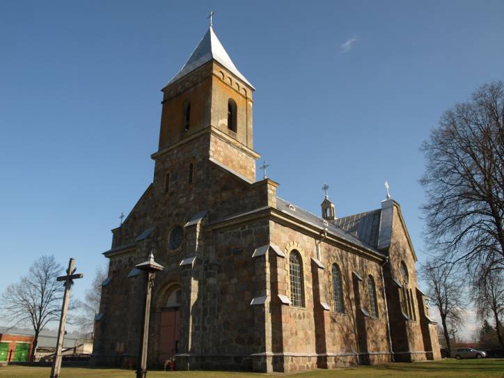 Rūdiškės. Catholic church of the Sacred Heart of Jesus