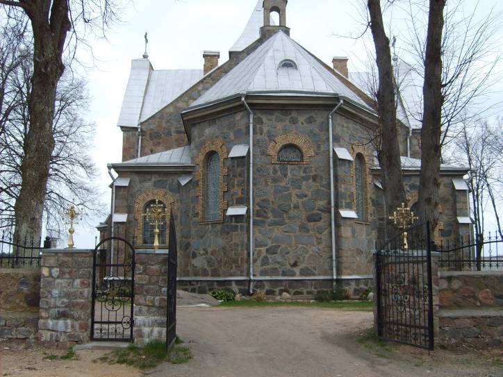 Rūdiškės. Catholic church of the Sacred Heart of Jesus